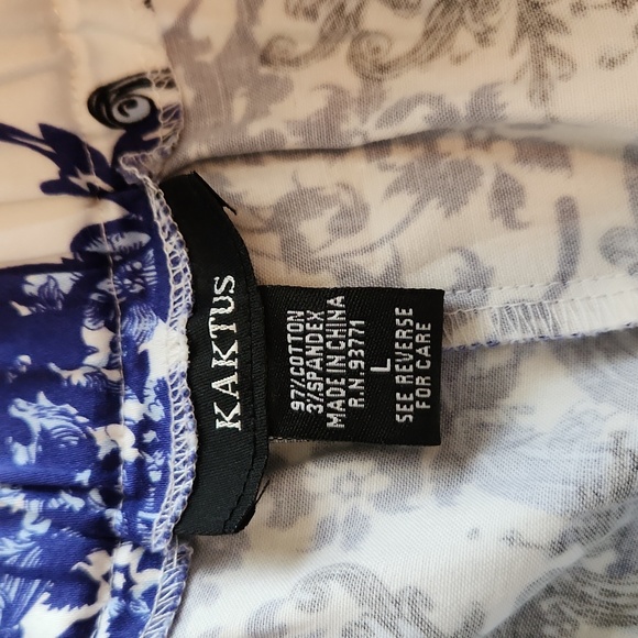 🎉Kaktus - Ankle Pants Front Zip Elastic Back with Pockets - Picture 6 of 6